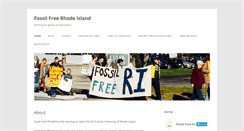 Desktop Screenshot of fossilfreeri.org